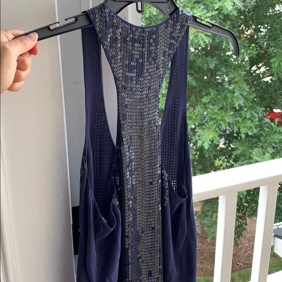 BCBG MaxAzria NAVY XS Sequin Dress - Picture 7 of 9